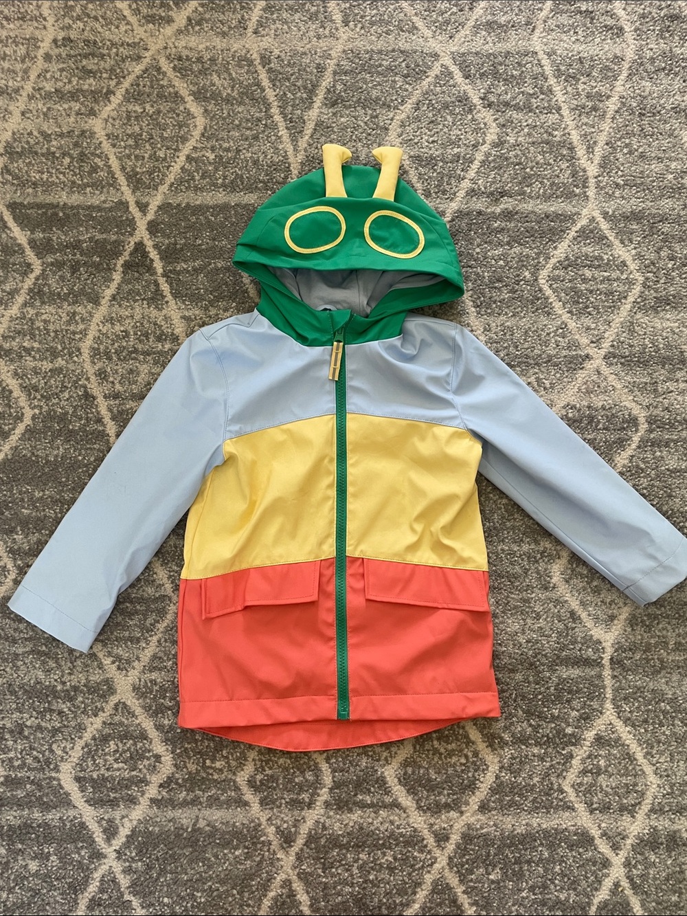 Cat & Jack caterpillar rain jacket